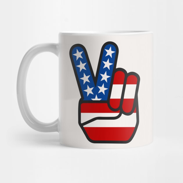 Stars and Stripes Peace Sign by n23tees